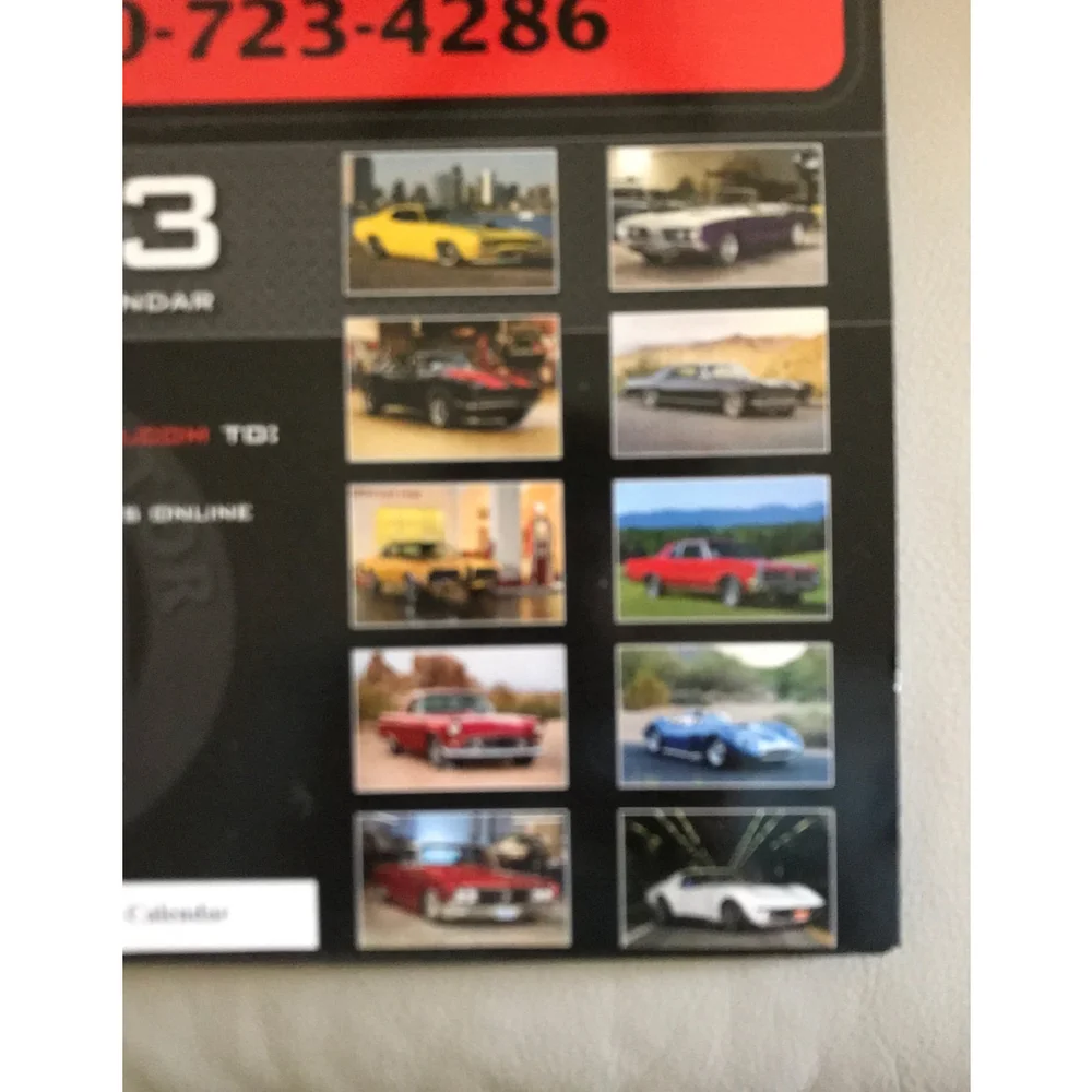 Cars 2013 Calendar